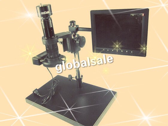 무료 배송 30-180X KE-208A 전자 줌 비디오 접안 렌즈 현미경 CCD 카메라 시스템 VGA 인터페이스 포함, 30-180x, KE208-A